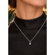 Pre Owned 18ct White Gold Diamond Pendant and Chain ZC109